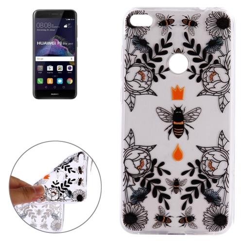 Huawei P8 Lite (2017) Coque Protection TPU Fleurs ALS18202