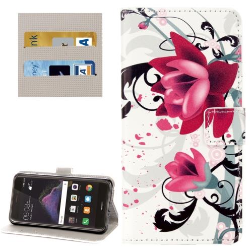 Huawei P8 Lite (2017) Housse Etui Cuir PU Lotus ALS18250