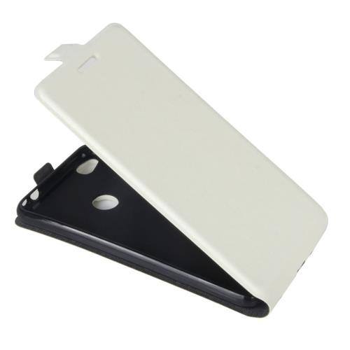 Huawei P8 Lite (2017) Housse Etui Cuir PU Blanc Vertical ALS18266