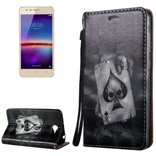 Huawei Y5 Housse Etui Cuir PU 3D Poker ALS18309