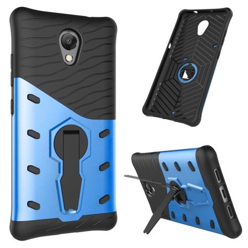 Lenovo Vibe P2 Coque Protection Plastique Bleu Combinaison avec Support ALS18337