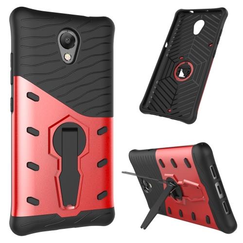 Lenovo Vibe P2 Coque Protection Plastique Rouge Combinaison avec Support ALS18340