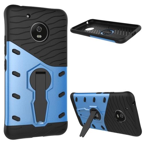 Motorola Moto G (5th Gen.) Coque Protection Plastique Bleu Combinaison avec Support ALS18357