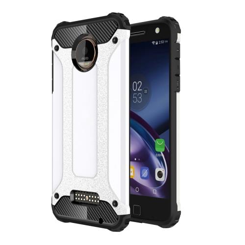 Motorola Moto Z Coque Protection Plastique Blanc Combinaison ALS18437