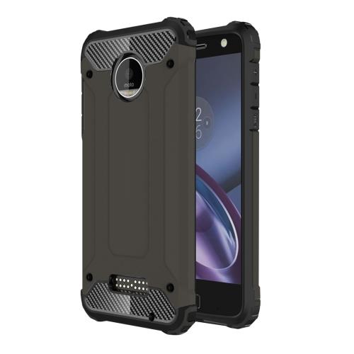 Motorola Z Force Coque Protection Plastique Café Combinaison ALS18460