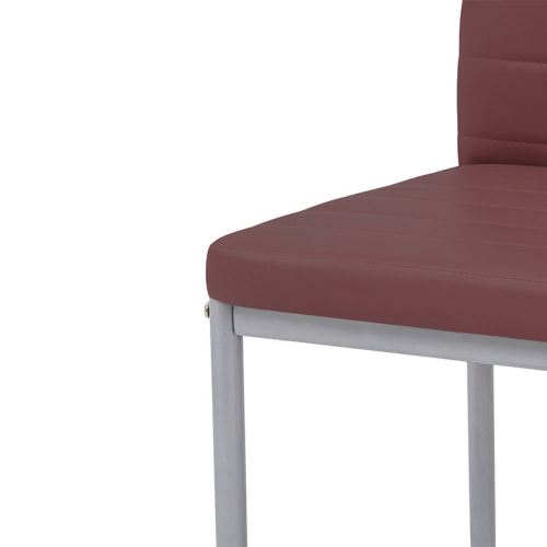 Chaises en polyuréthane Pure Design QUEEN Bordeaux x4 Chaises en polyuréthane Pure Design QUEEN Bordeaux x4