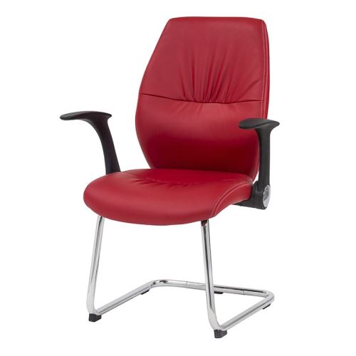 Chaise de bureau simple Pure Design ICARO - Rouge