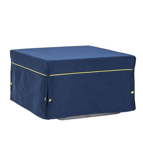 Pouf lit en tissu Pure Design MORFEO - Bleu