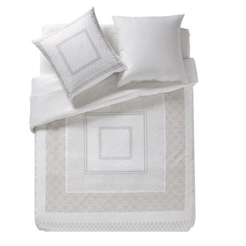 Essix - Housse de couette en Percale de coton Légende Argent - 260 x 240 cm