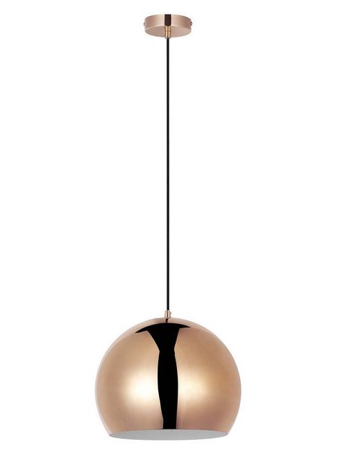 Paris Prix - Lampe Suspension Métal york 30cm Cuivre