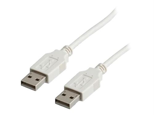 Nilox - USB-kabel - USB (M) naar USB (M) - USB 2.0 - 80 cm - wit