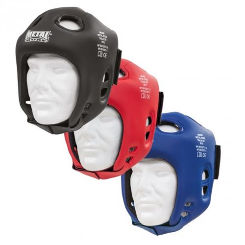 Casque Métal boxe compétition Noir-Senior-Noir-Senior--Senior-Noir--------------Noir-Senior
