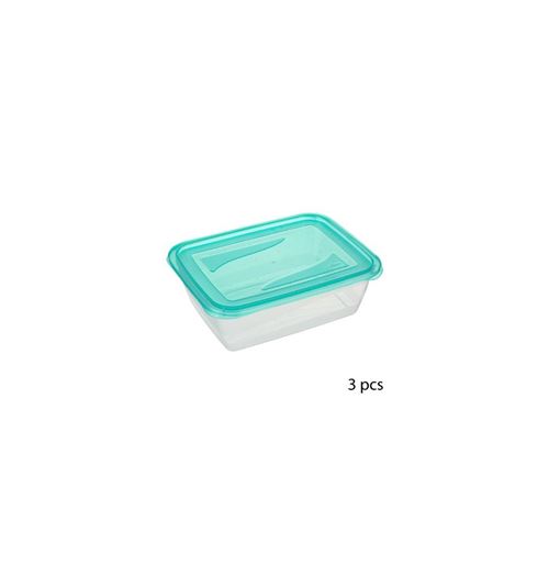 Lot de 3 boîtes de conservation - 1.25 L - Bleu