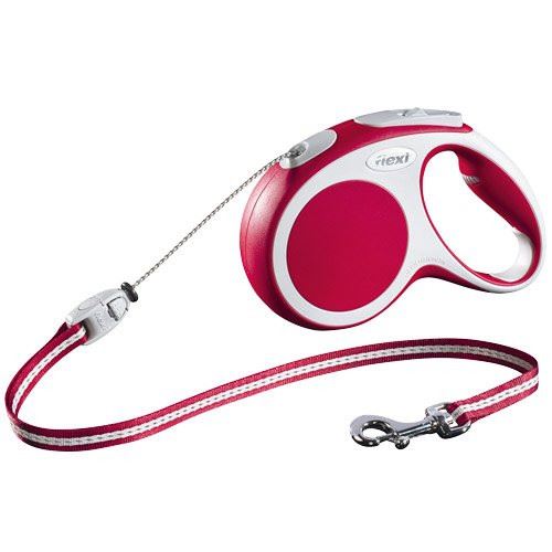 Meilleurs prix pour Laisse à enrouleur flexi vario rouge à corde taille m longueur 5 m chiens < 20 kg
