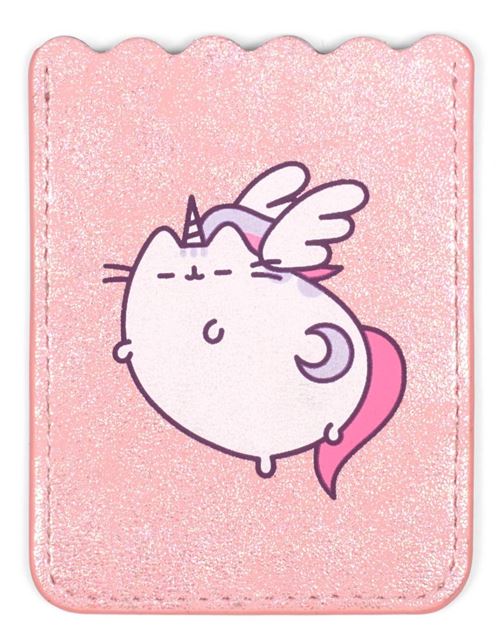 Pusheen pochette porte-cartes de téléphone rose