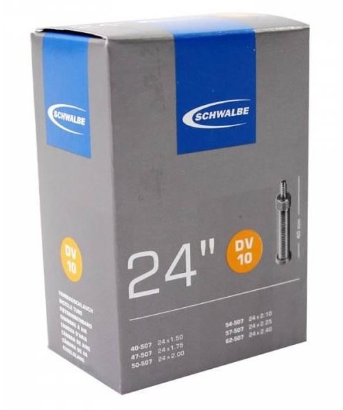 Schwalbe tube intérieur 24 x 1,50/2,40 pouces (40/62-507) DV 40 mm