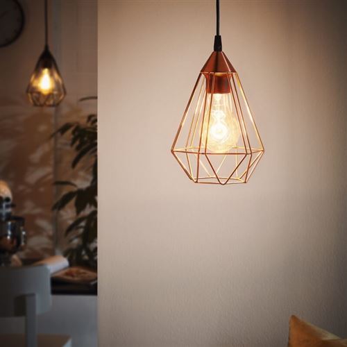 Eglo - Suspension acier Tarbes D17,5 cm - Cuivre