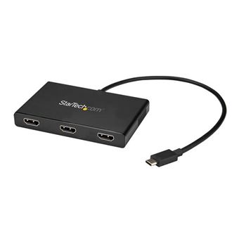 Boîtier de répartition vidéo StarTech.com 3-Port USB-C MST Hub