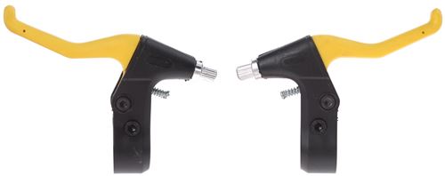 Sun Run leviers V-brake set 2 doigts noir / jaune
