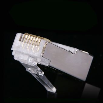 Cat6 Rj45 Pass Through Reseau Modulaire Connecteur Cable Open End 100 Pcs Ejpj044 Accessoire Audio Achat Prix Fnac