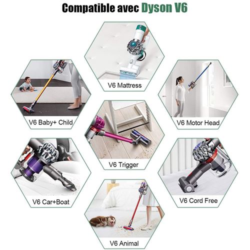 Batterie d'aspirateur compatible avec Dyson V6 (DC62) 21.6V 4.0Ah