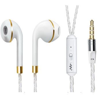 Ecouteurs Anneau pour ASUS ZenPad 3S 10 avec Micro Reglage Kit Main Libre Casque Universel Jack (OR) - 1