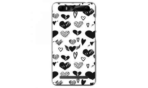 Coque souple pour Konrow Just5 avec impression Motifs Love coeur 1