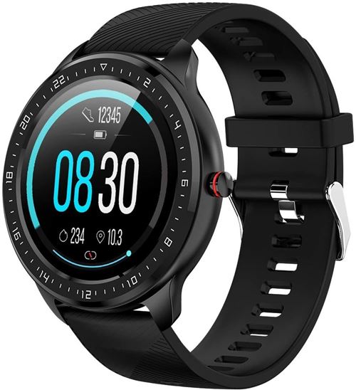 Montre Connectée Chronus Z06 IP68 Étanche Fitness Tracker-Noir-Chronus