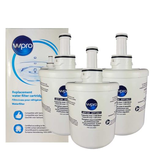 Lot de 3 filtres a eau wpro app100/1 pour refrigerateur whirlpool - samsung - 2nfd361673