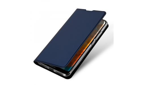 Etui folio pour Huawei Y6 2019 bleu avec rabat latéral et fonction stand