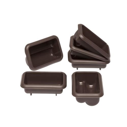 LURCH Lot de 6 mini moules - Marron