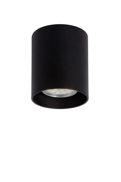 Lucide BODI - Spot Plafond - Ø 8 cm - GU10 - Noir