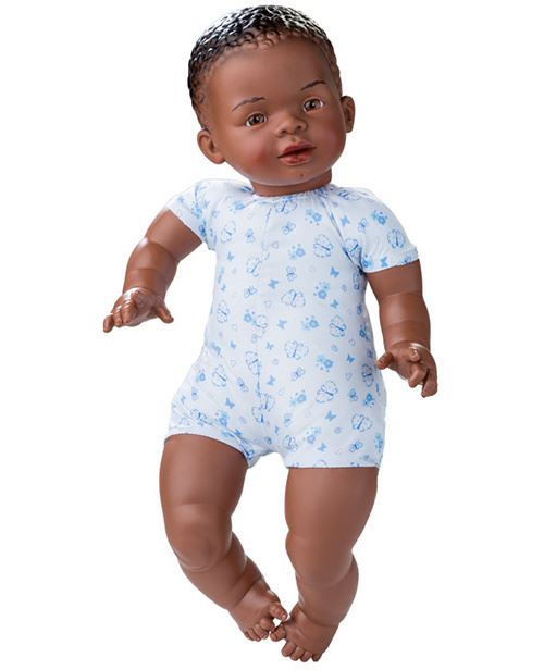 Berjuan bébé poupée Nouveau-né filles 45 cm vinyle/textile blanc