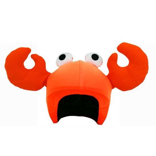 Housse de casque fantaisie - Coolcasc - Cccrb - Crabe orange - Taille unique
