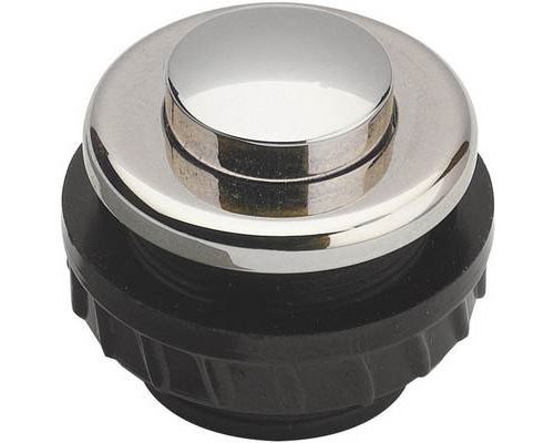Bouton de sonnette simple Grothe 62026 nickel 12 V/1,5 A