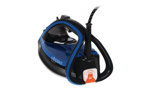 Tefal Turbo Pro Anti-Calc FV5648 - Fer à vapeur avec fermeture automatique - semelle : Durilium AirGlide Autoclean - 2600 Watt
