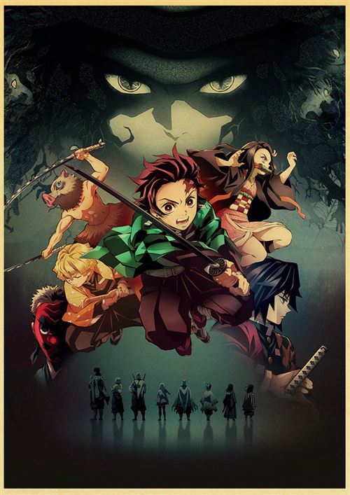 Tableau Mural Demon Slayer Sur Panneau Mousse Rigide - 30 X 42 Cm - Motif Zenitsu Agatsuma
