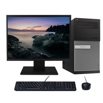 PC Dell Tour Optiplex 9020 i5-4570 3.20GHz 8Go/1To SSD Wifi W10 + Ecran 22 - 1
