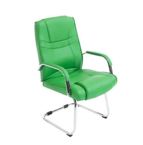 Chaise visiteur Attila similicuir , Vert