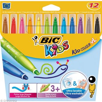 BIC P/12 FEUT KID COULEUR BABY ASS