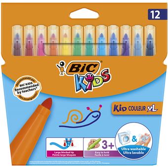 BIC P/12 FEUT KID COULEUR BABY ASS