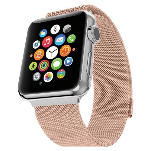 Bracelet Apple Watch 42 et 44 mm en Acier inoxydable - Rose gold