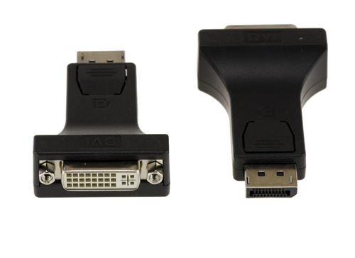 Adaptateur DisplayPort Mâle vers DVI Femelle. DVI-I 24+5