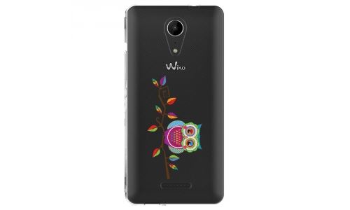 Coque souple pour Wiko Tommy 2 avec impression Motifs chouette sur une branche