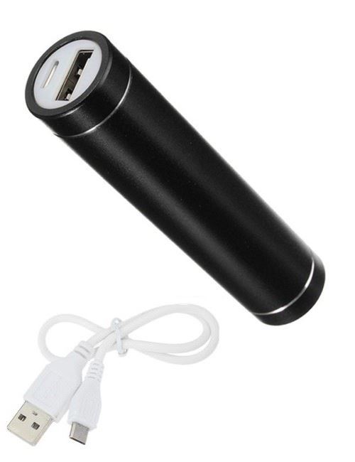 Batterie Chargeur Externe pour NUBIA Z11 mini S Universel Power Bank 2600mAh avec Cable USB/Mirco USB Secours Telephone (NOIR)