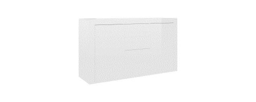 Buffet en aggloméré 120x36x69cm - Blanc