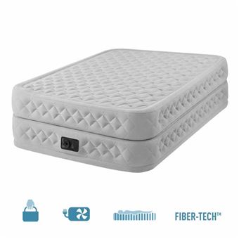 Lit gonflable Intex Supreme Fiber Tech 2 places Blanc