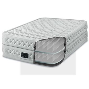 Lit gonflable Intex Supreme Fiber Tech 2 places Blanc