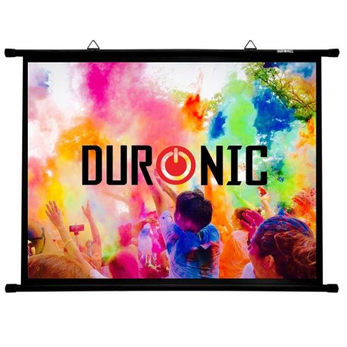 Duronic BPS50 /43 Ecran de projection avec barres et crochets pour vidéoprojecteur – 50 pouces ou 127 cm (100 x 76 cm)
