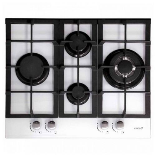 Plaque au gaz Cata LCI631WH 60 cm Noir Verre (4 cuisinière)